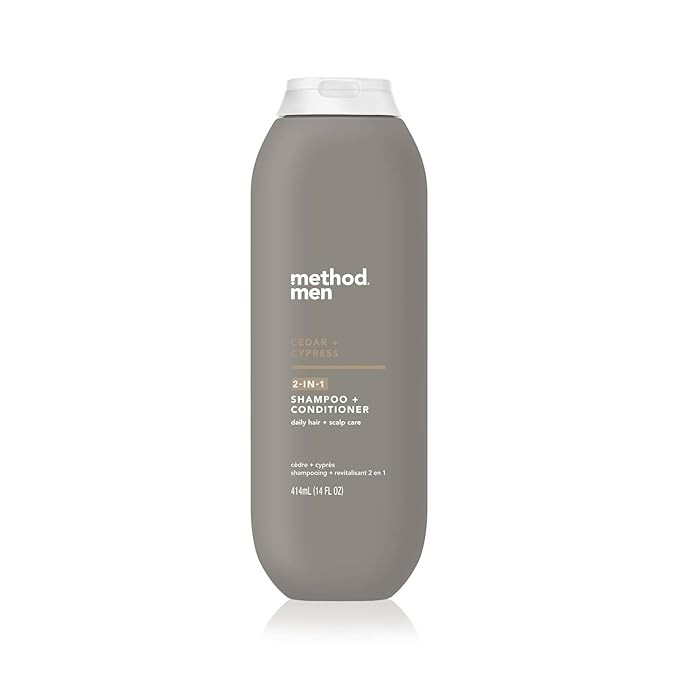 Method Men 2-in-1 Shampoo + Condtioner, Cedar + Cypress, 14 Ounces. | Amazon (US)