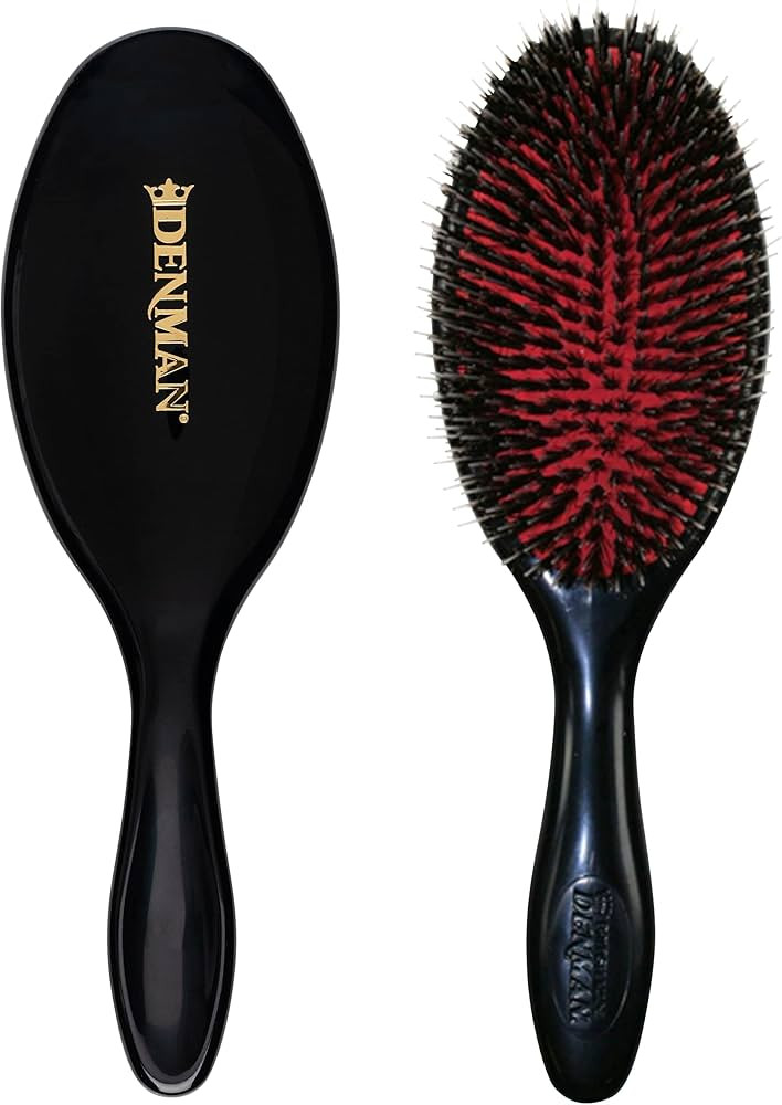 Denman Cushion Hair Brush (Large) with Soft Nylon Quill Boar Bristles - Porcupine Style for Groom... | Amazon (US)