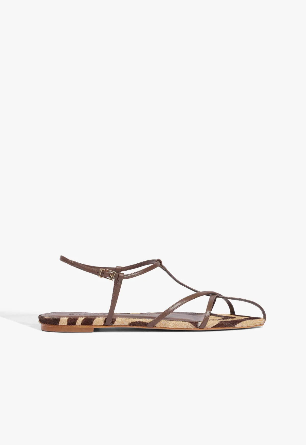 Lowen Brown Flat Sandal | Schutz (US)
