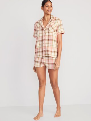 Flannel Pajama Set for Women | Old Navy (US)