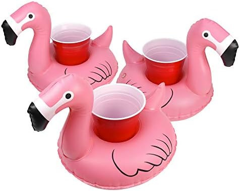 GoFloats Inflatable Pool and Hot Tub Drink Holders (3 Pack) (Choose - Unicorn, Flamingo, Palm Tre... | Amazon (US)