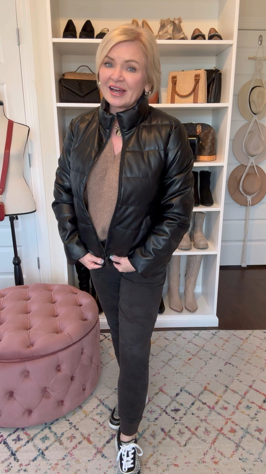 Friday OOTD! Wearing petite small sweater, small joggers, 0.5 jacket

Faux leather
Puffer jacket
Winter outfits
Valentine's Day outfit 
Joggers
Sneakers
Petite style
Over 50


#LTKstyletip #LTKover40 #LTKVideo