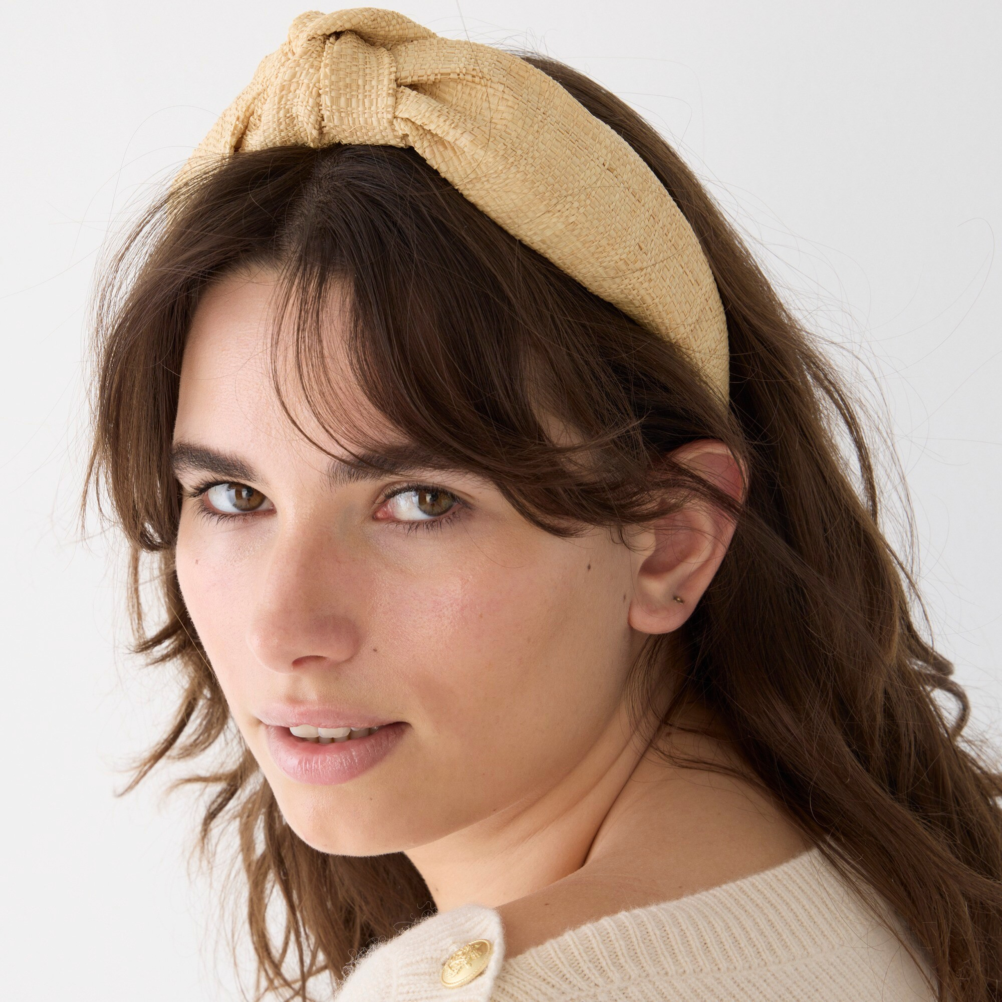Knot headband in raffia | J. Crew US