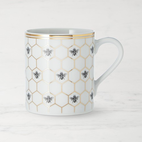 Honeycomb Mugs, Set of 4, Bee | Williams-Sonoma