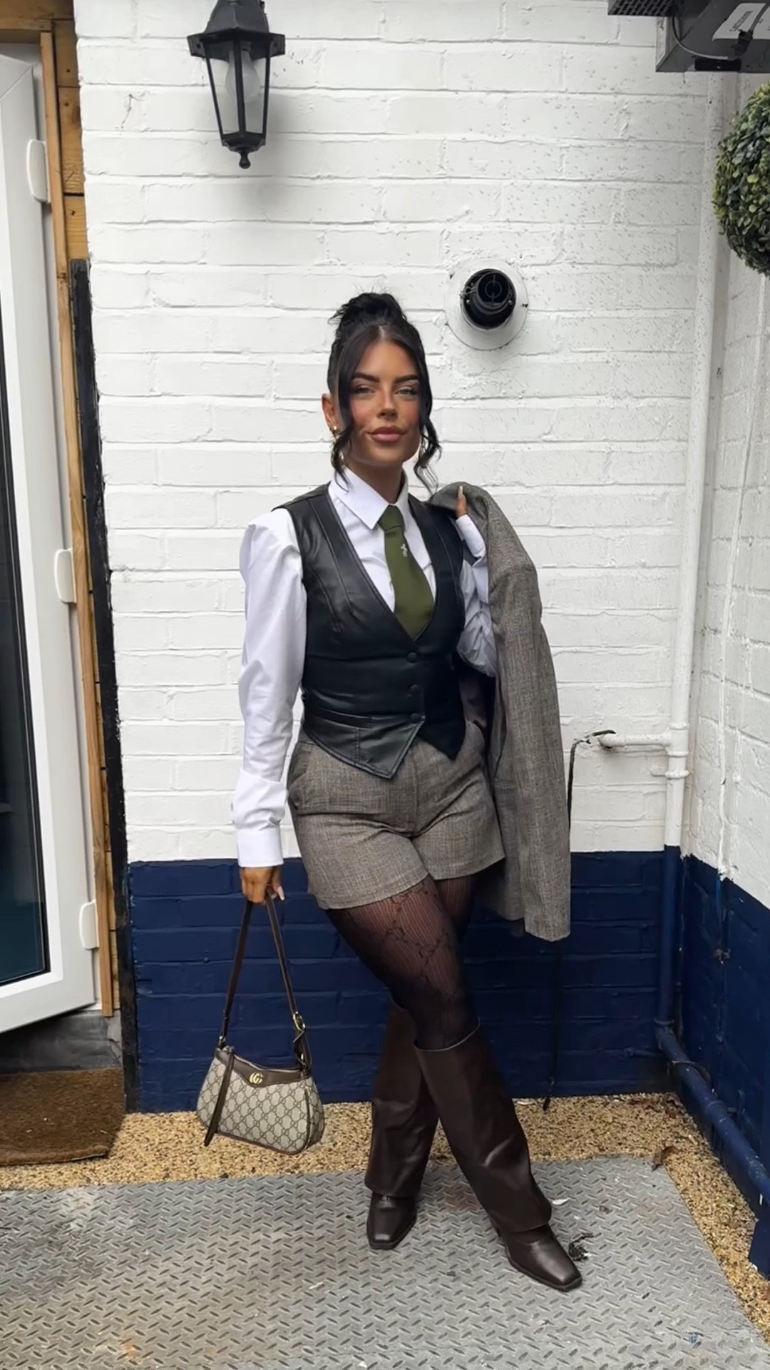 Cheltenham ready 🐎✨

Leaning into classic race-day tailoring with a twist — tweed blazer & shorts, leather waistcoat layering, a crisp shirt and tie, plus patterned tights and knee-high boots to finish the look. Think countryside chic meets modern tailoring 🤎

Everything linked for my Cheltenham outfit below!

#CheltenhamRaces #CheltenhamStyle #RacesOutfit #CountryStyle #RaceDayFashion #TweedStyle #LTKStyle #LTKUK #RacesFashion

#LTKuk #LTKstyletip #LTKspring