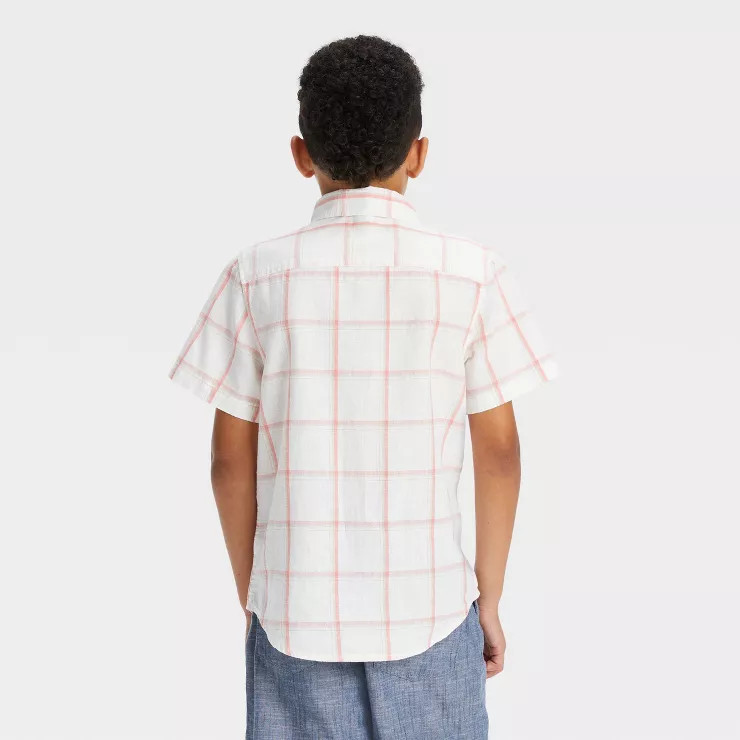 Boys' Short Sleeve Button-Down Shirt - Cat & Jack™ | Target