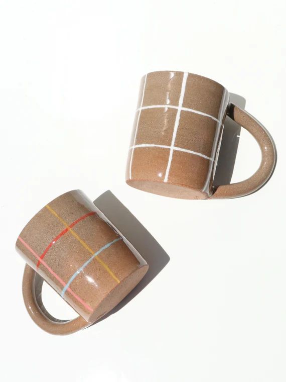 Colorful Ceramic Mug  Handmade Coffee Mug  Rainbow Pottery - Etsy | Etsy (US)