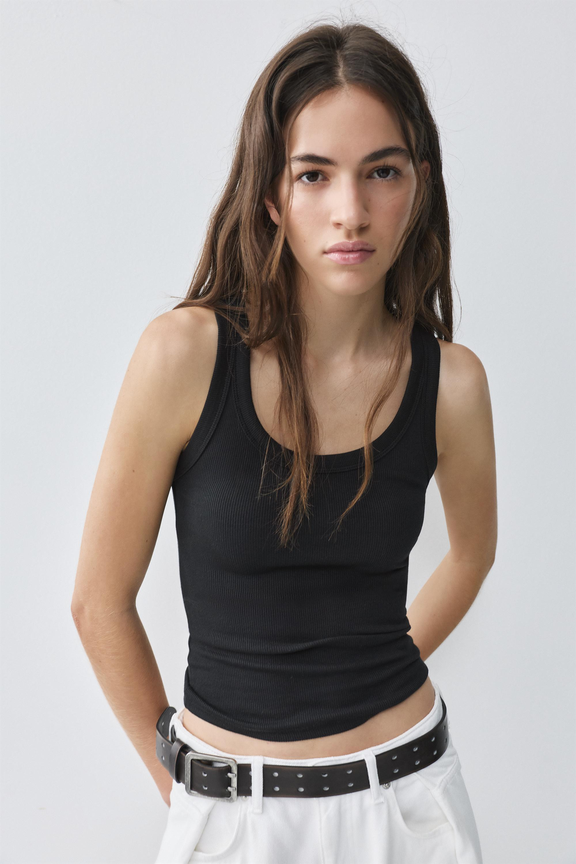 Basic tank top | Pull&Bear United Kingdom | PULL and BEAR UK