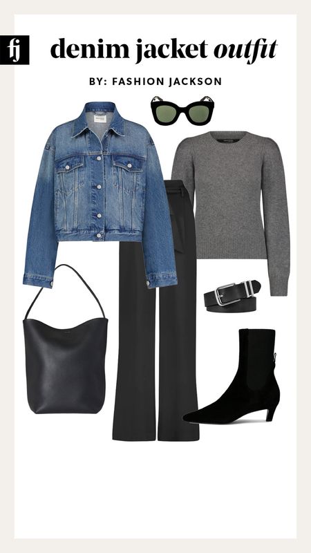Fall outfit, denim jacket outfit idea 

#LTKfindsunder100 #LTKstyletip #LTKshoecrush