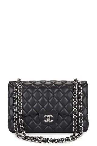 Chanel Jumbo Lambskin Double Flap Shoulder Bag | FWRD 