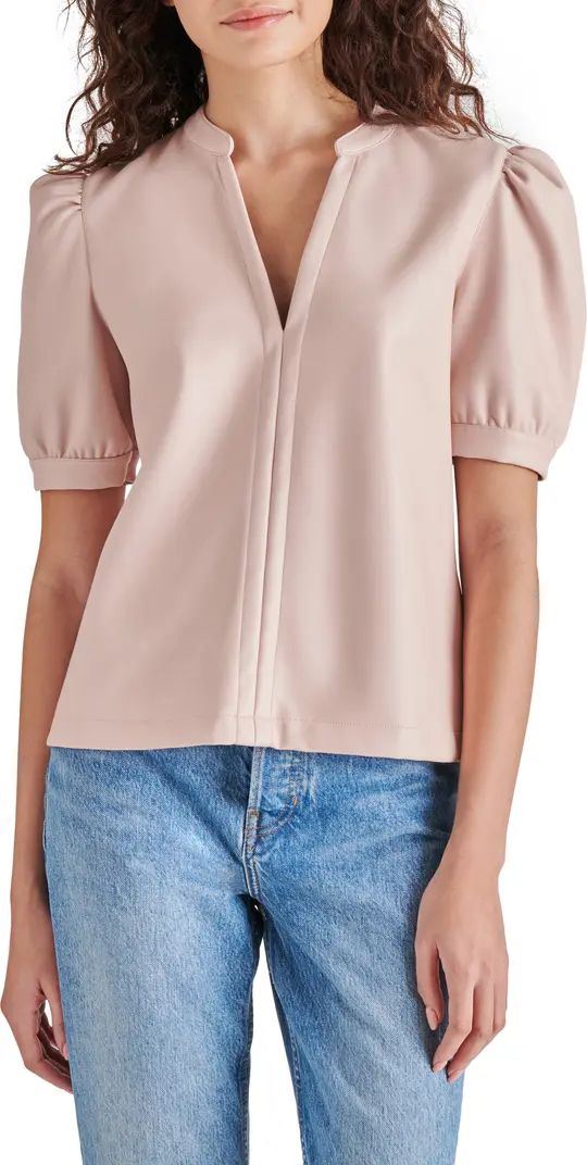 Jane Puff Sleeve Faux Leather Top | Nordstrom