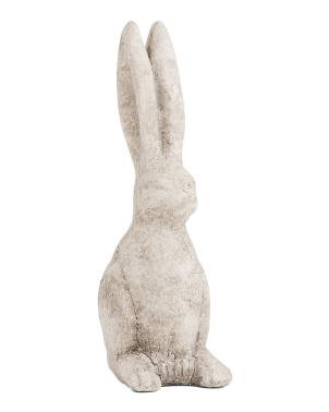 4.5x3.5x10 Weathered Cement  Rabbit Garden Statue | TJ Maxx