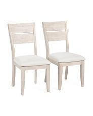 Set Of 2 Reclaimed Pine Wood Frame Imelda Dining Chairs | New Arrivals | | TJ Maxx