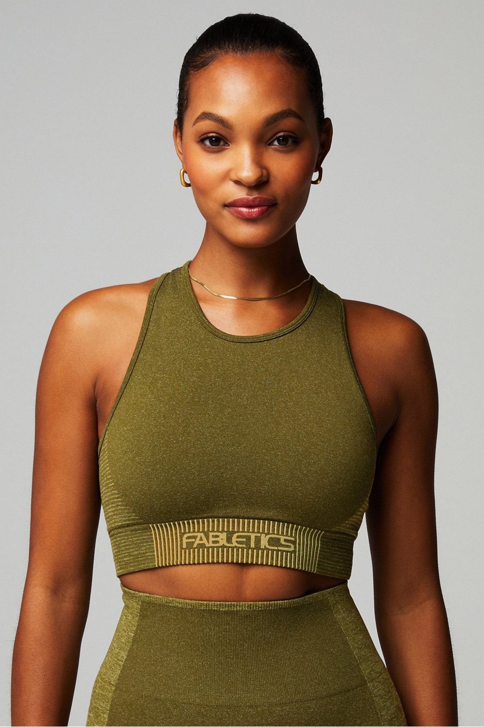 Seamless Low Impact Sport Stripe Bra | Fabletics - North America