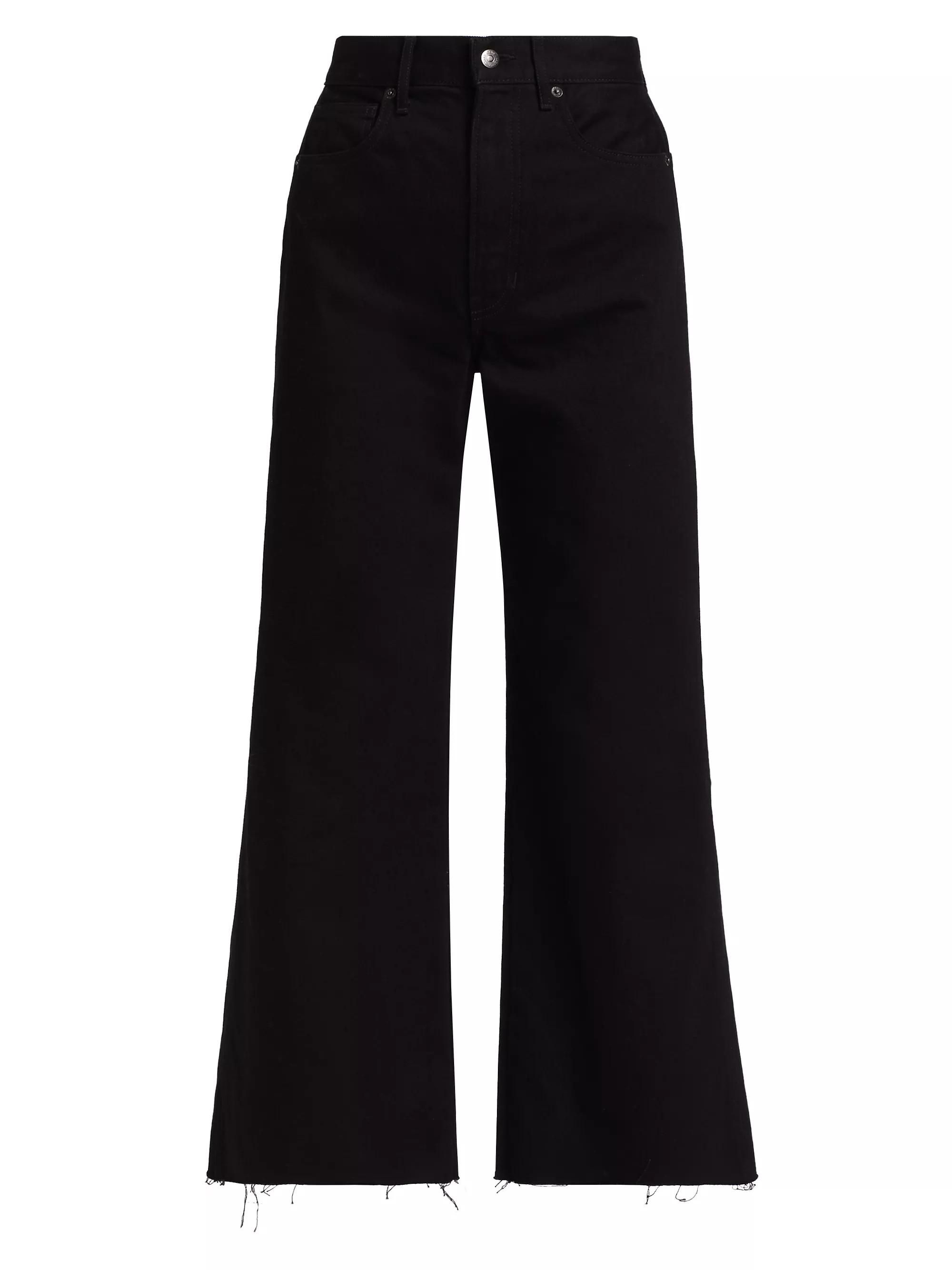 Taylor Denim Crop Wide-Leg Jeans | Saks Fifth Avenue