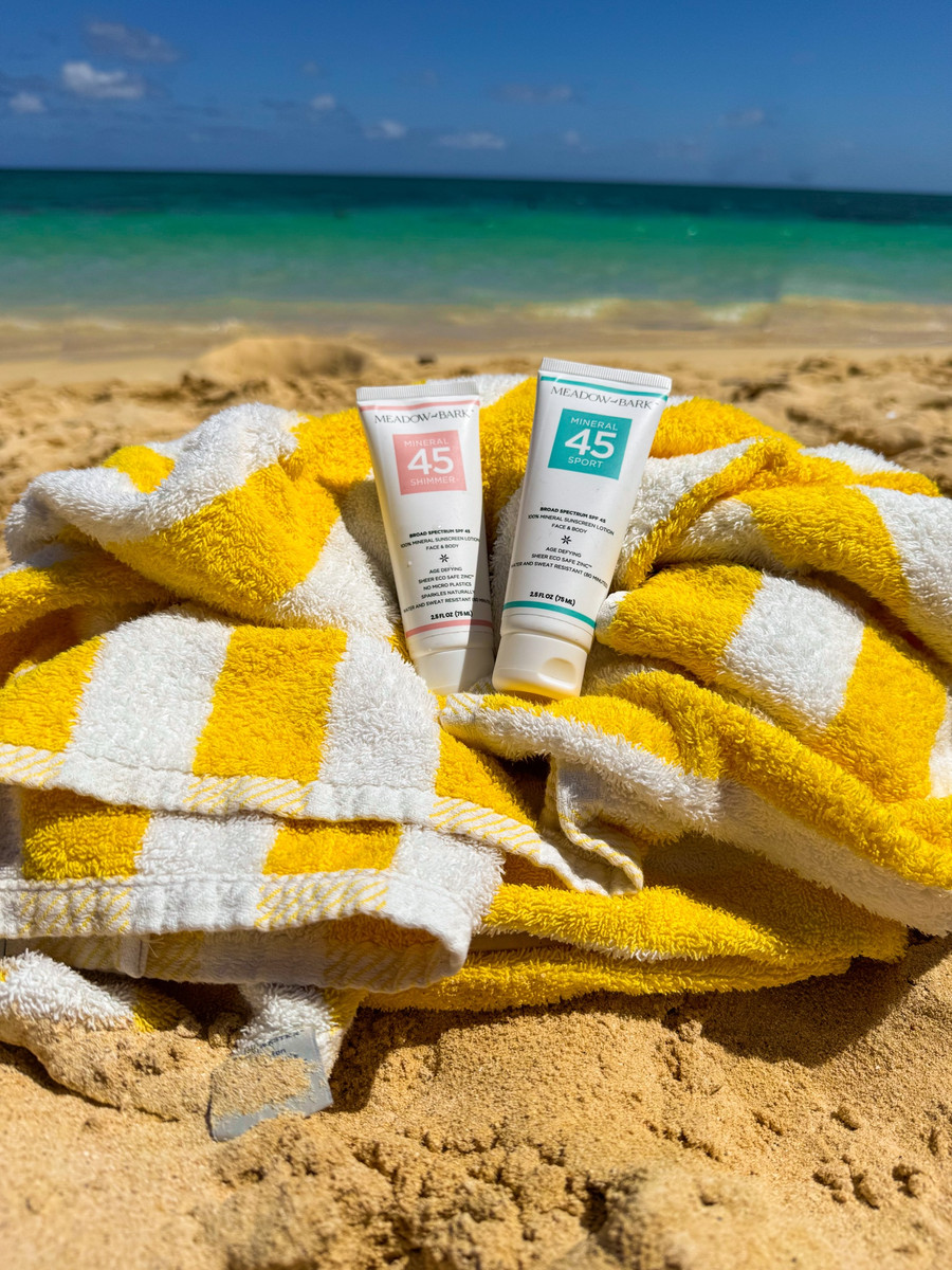 Just found my new go-to sunscreens for vacation, and they’re from Meadow & Bark!