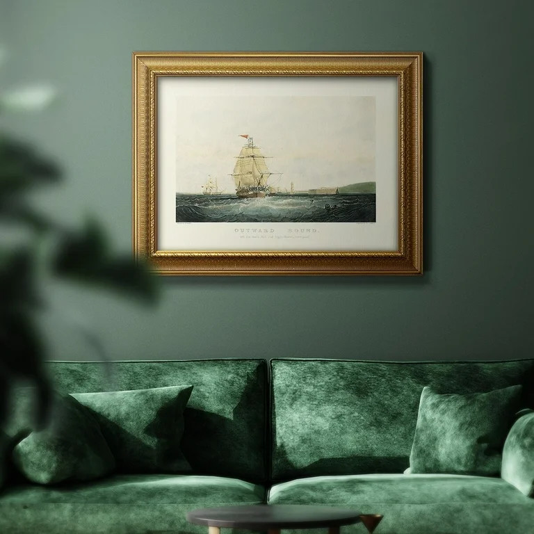 Wexford Home Outward Bound Premium Framed Canvas- Ready to Hang 18X27 - Gold | Walmart (US)