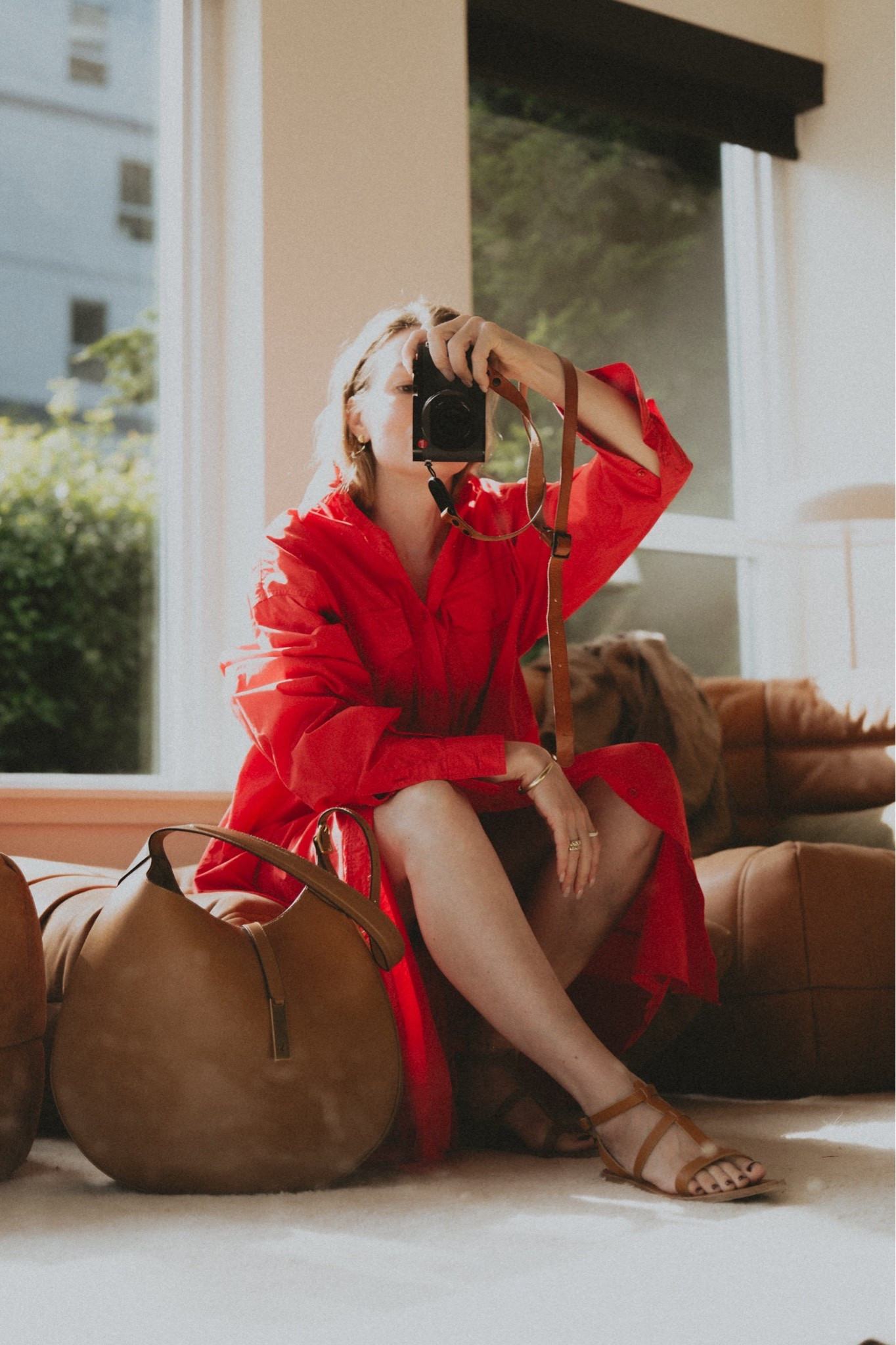 Red alert 🔔 
Cotton poplin maxi shirt dress + flat leather sandals + saddle bag
Bag: Polo Ralph Lauren Polo ID
Dress: The Frankie Shop
Sandals: K. Jacques St. Tropez

#LTKootd #LTKSeasonal #LTKmomlife