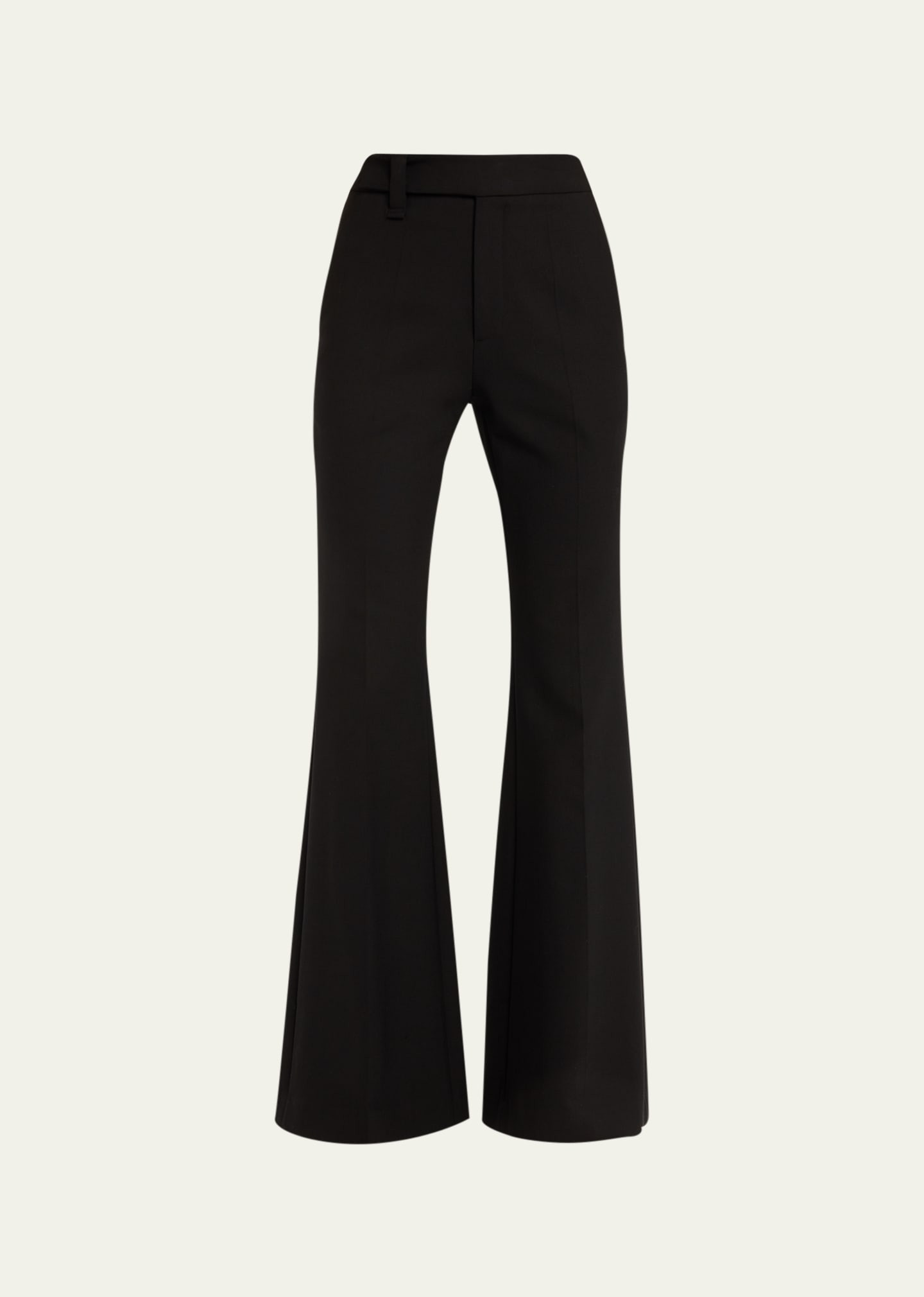 Oscar de la Renta High-Rise Flare Crepe Pants | Bergdorf Goodman