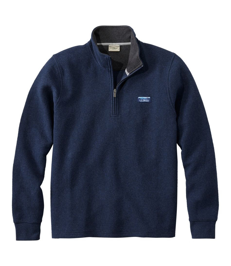 Men's Lakewashed Double-Knit Quarter-Zip Pullover | L.L. Bean