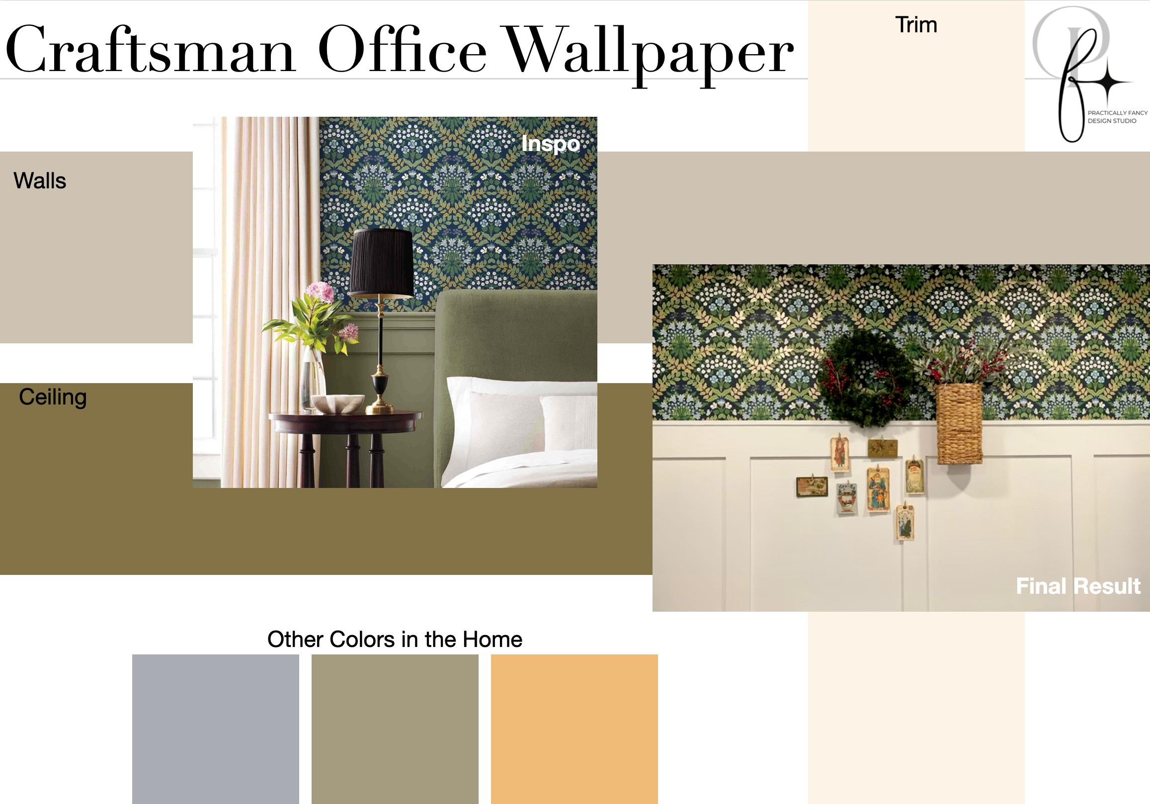 A fresh chapter in a reimagined Craftsman 🖋️✨ This home office blends historic charm with bold personality—complete with custom paneling, rich color, and a statement wallpaper that brings the drama. #CraftsmanStyle #HomeOfficeGoals #InteriorInspo #BoldWallpaper #ModernHeritage  

 #LTKHome #LTKStyleTip #LTKWatchNow