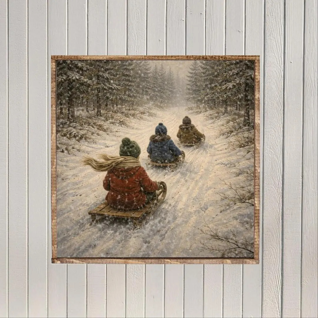 Childhood Carries Us Home Canvas Printed Sign - Etsy | Etsy (US)