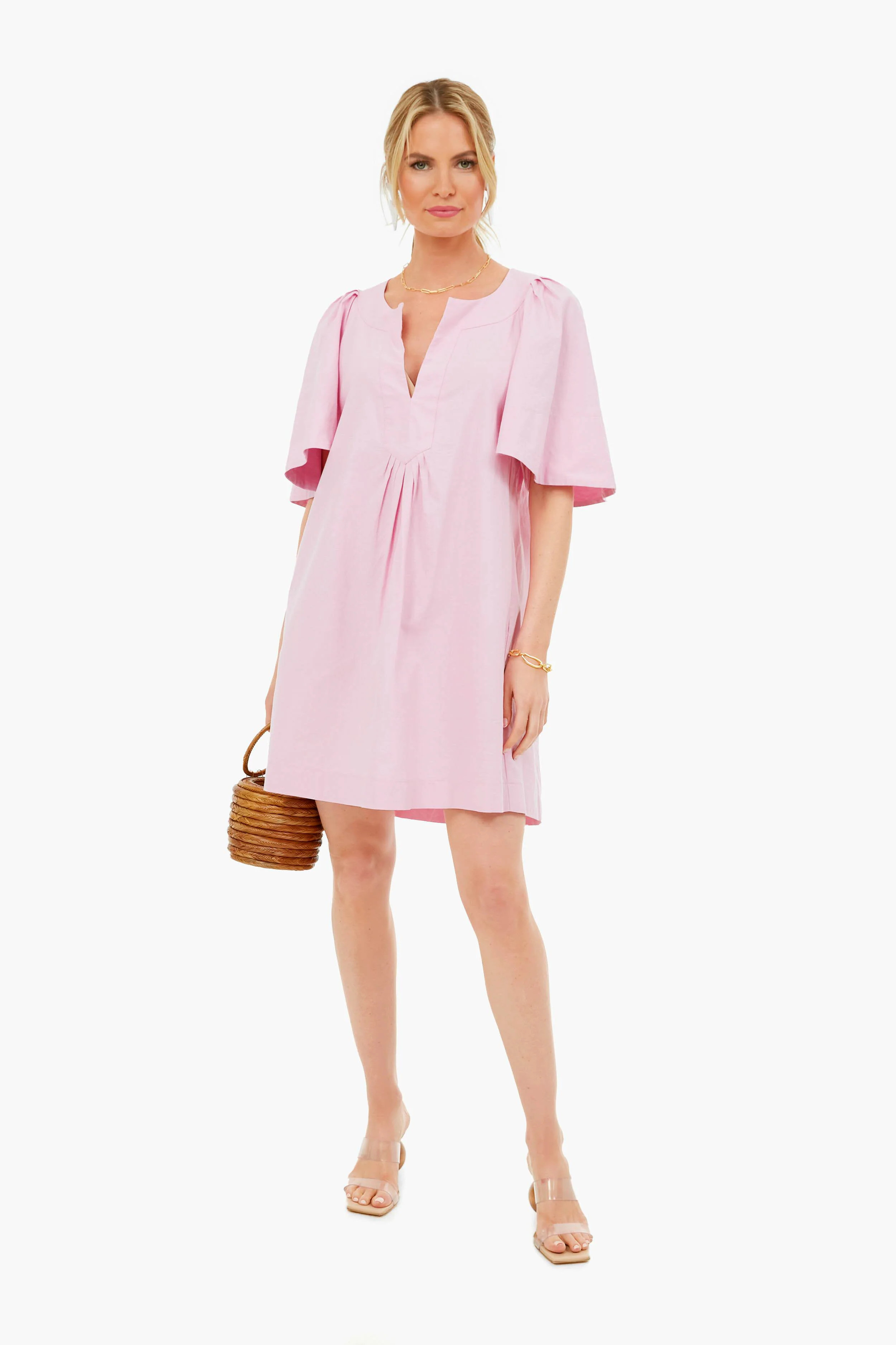 Orchid Pink Finley Flutter Sleeve Dress | Tuckernuck (US)