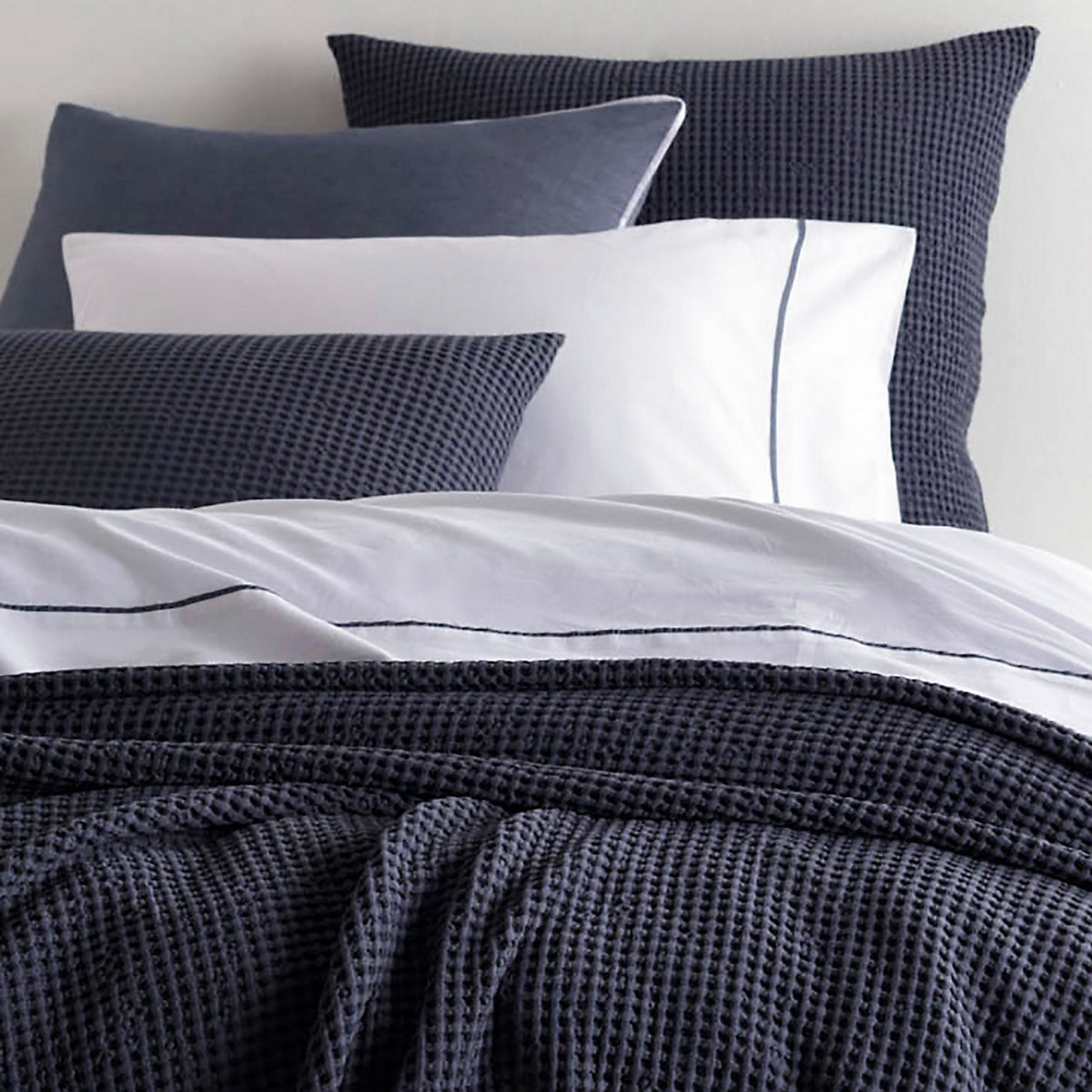 Bubble Blue Matelass&eacute; Sham | Pine Cone Hill | Annie Selke