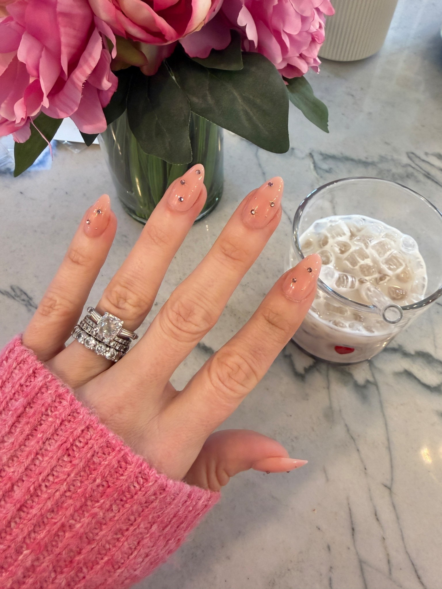 The prettiest and most feminine press on nails with the perfect amount of dazzle. I’ve been loving the new glue I’ve been using. The best I have found so far  

#LTKBeauty #LTKselfcare #LTKFindsUnder50