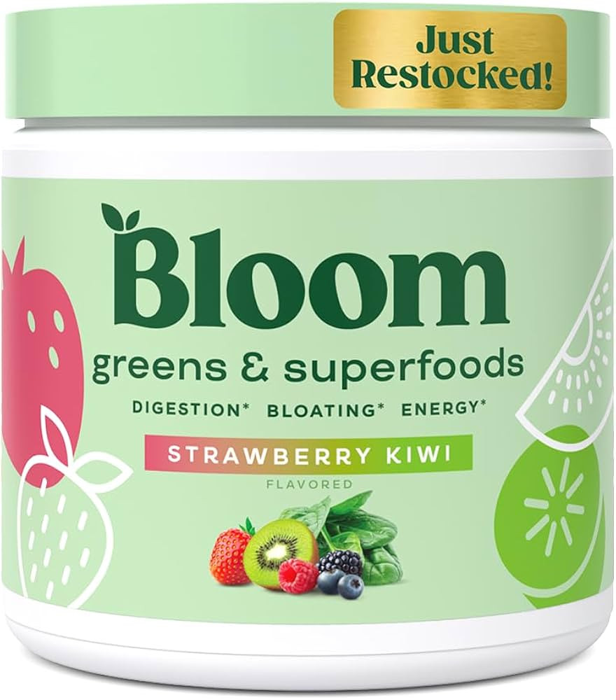 Bloom Nutrition Greens and Superfoods Powder for Digestive Health, Greens Powder, Digestive Enzym... | Amazon (US)
