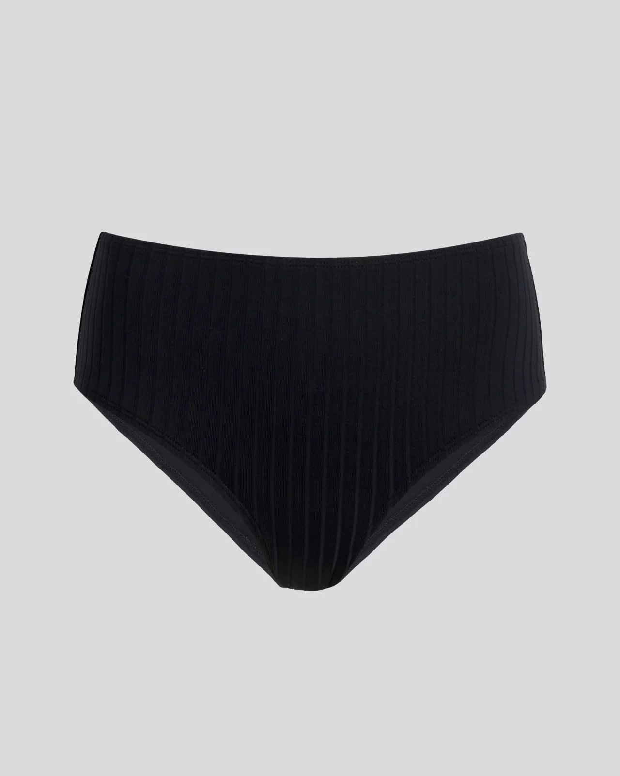 The Lilo Ribbed Bikini Bottom in Blackout | Solid & Striped