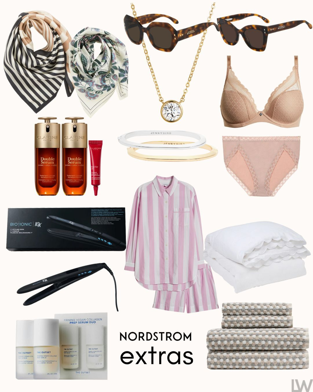  All time fave underwear and the jewels are so good! Outset and the Clarins serum are 2 personal faves in my beauty regime… 

 