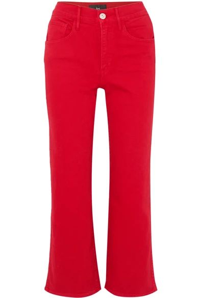 W4 Shelter cropped high-rise flared jeans | NET-A-PORTER (US)