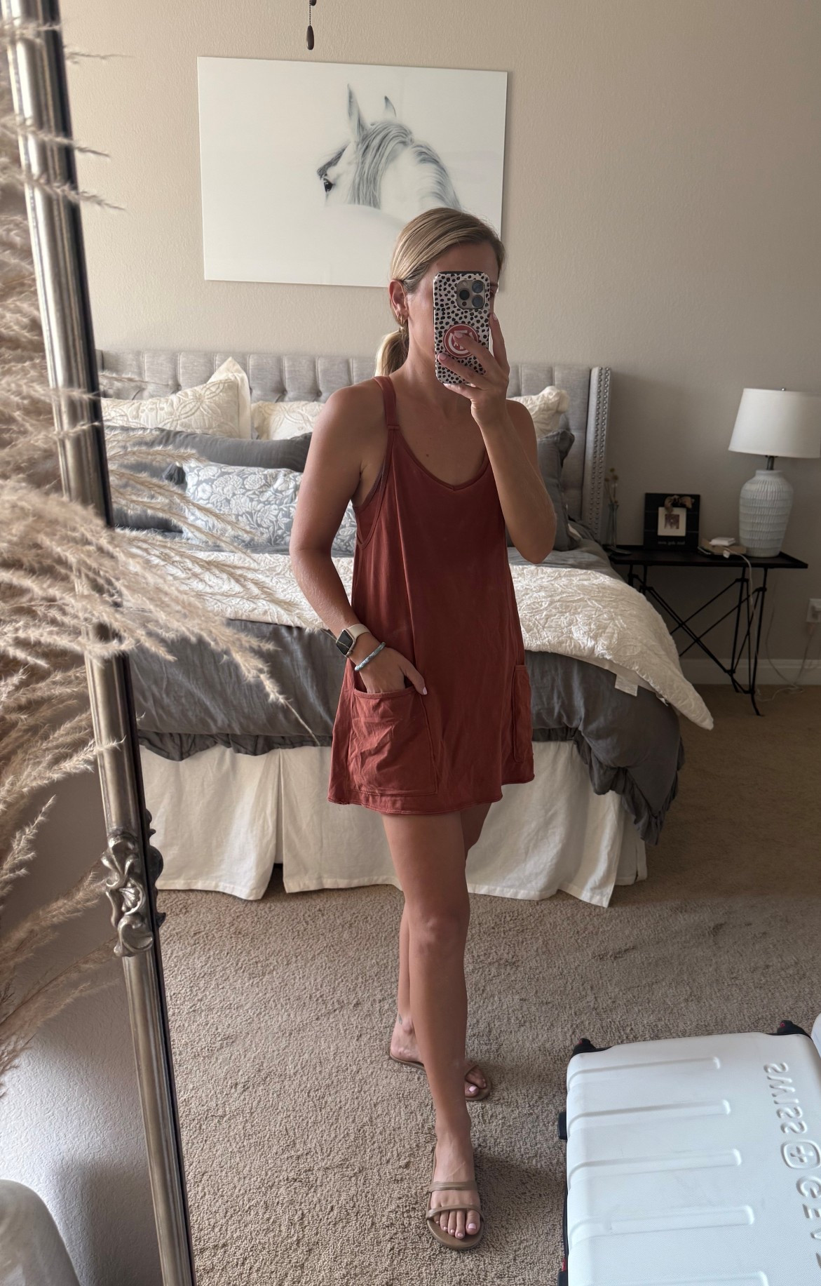 My current go to for casual errands and mom life outfit. This free people hot shot dress dupe is amazing and comes in so many colors! I have it in 3 different colors 🤓 Great for summer and good fall transition piece by adding a denim jacket or a cute cardigan! 

This would also be super light and comfy with a small baby bump. 

Apple Watch, iPhone 15 phone case, tkees sandals, everyday style, Amazon finds, under $25, bedding, upholstered bed, bed skirtt

#LTKFindsUnder50 #LTKStyleTip #LTKPetite