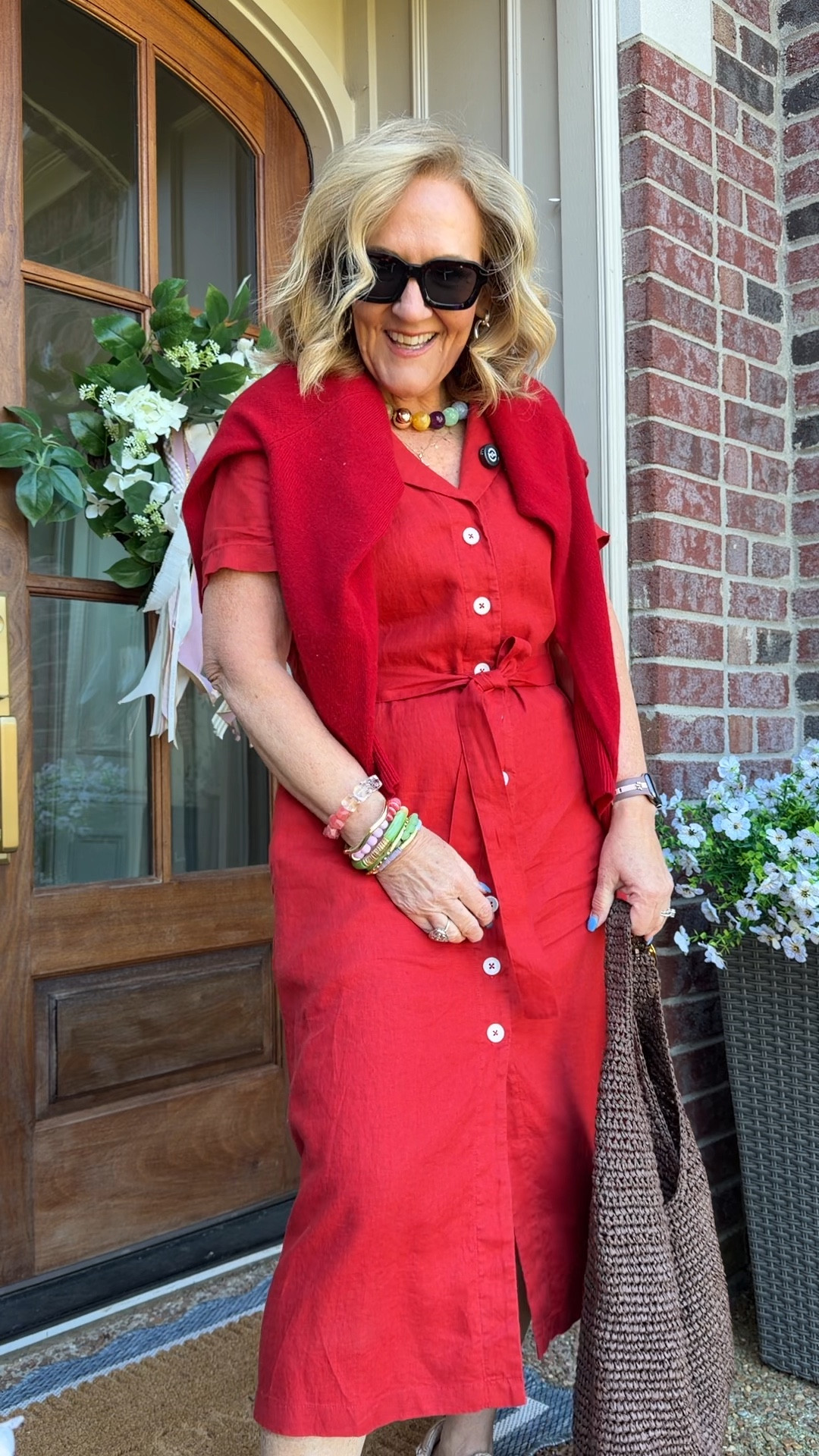  Quince linen dress size medium 
Cashmere sweaters size medium 
Bracelets are live! Use code NANETTE20

 

#LTKWorkwear #LTKOver40 #LTKPetite