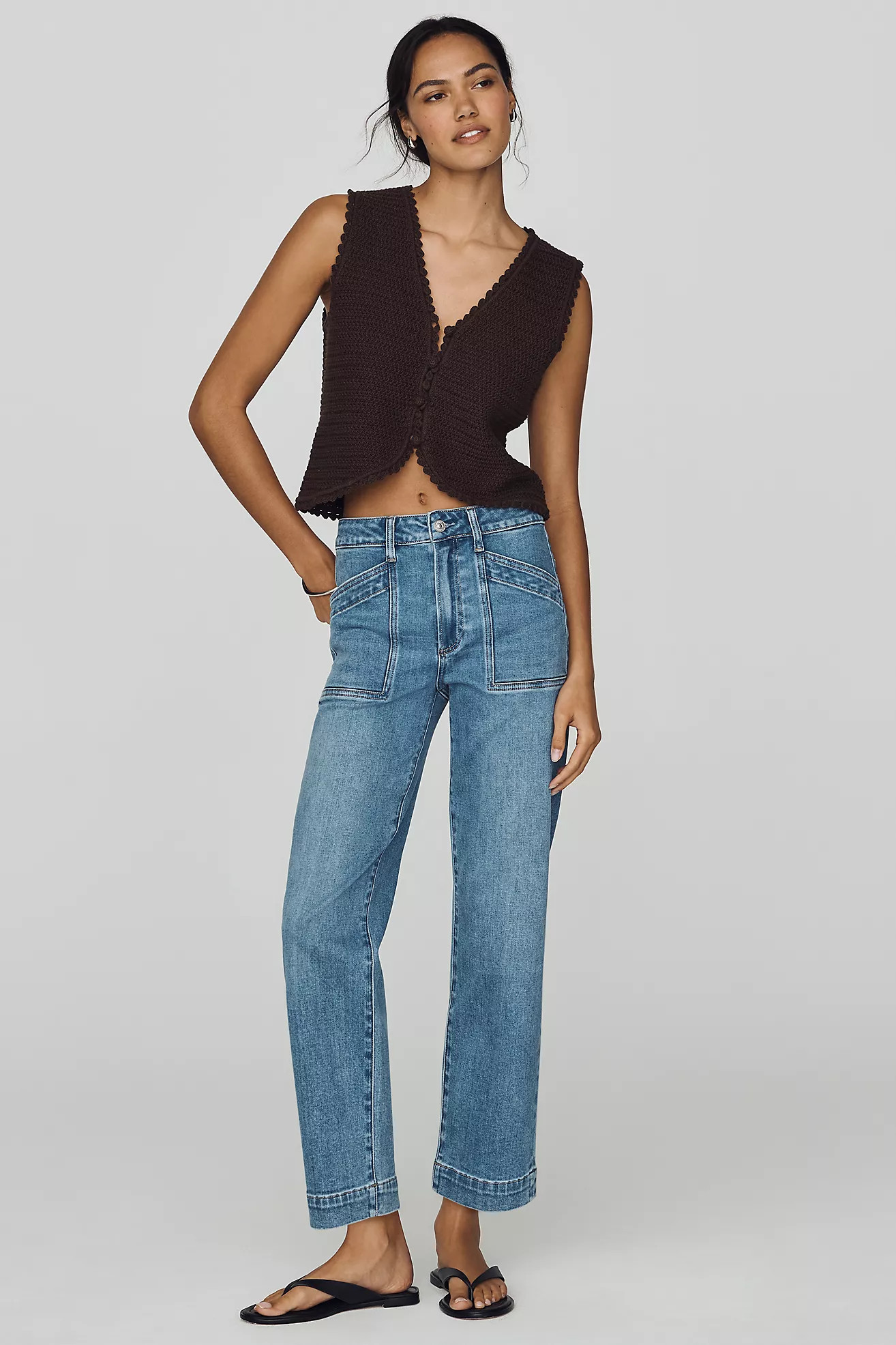PAIGE Quincy Ankle High-Rise Jeans | Anthropologie (US)