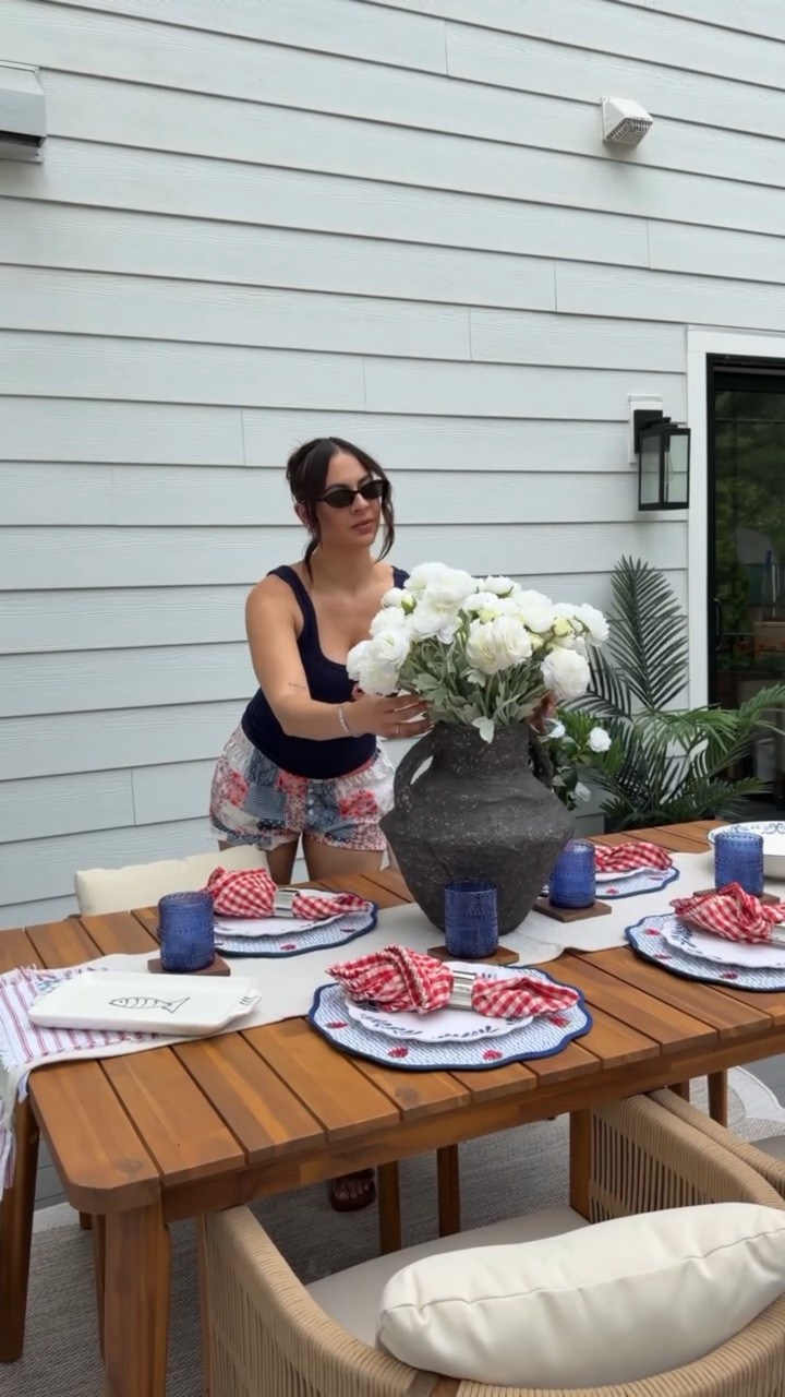 So many good finds at home goods got my Fourth of July table scape. I’m also sharing my outdoor patio furniture with you guys. xx

#LTKmomlife #LTKvlog #LTKSaleAlert