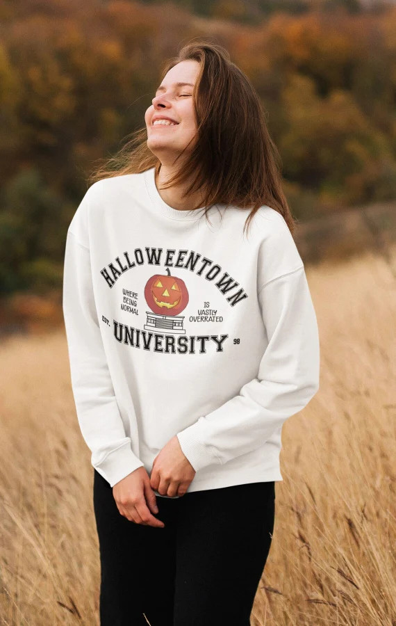 Halloweentown University Crewneck Sweatshirt  Halloween | Etsy | Etsy (US)