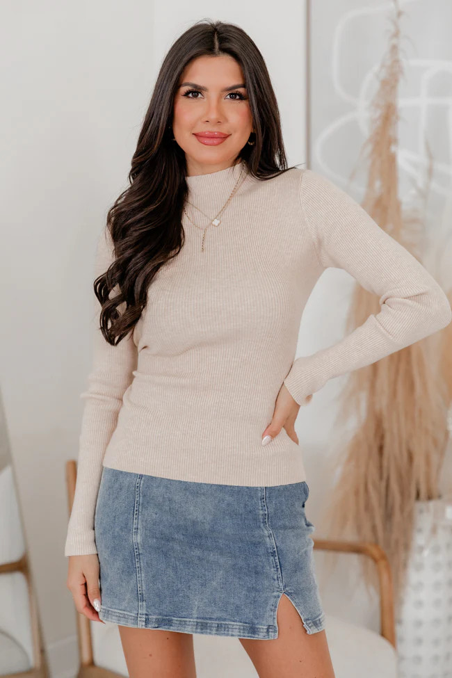 I Remember Everything Beige Tie Back Top | Pink Lily