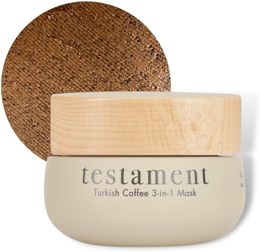 Testament Beauty Turkish Coffee Mask Anti aging Skincare masks Ceramides Niacinamide reduces fine... | Amazon (US)