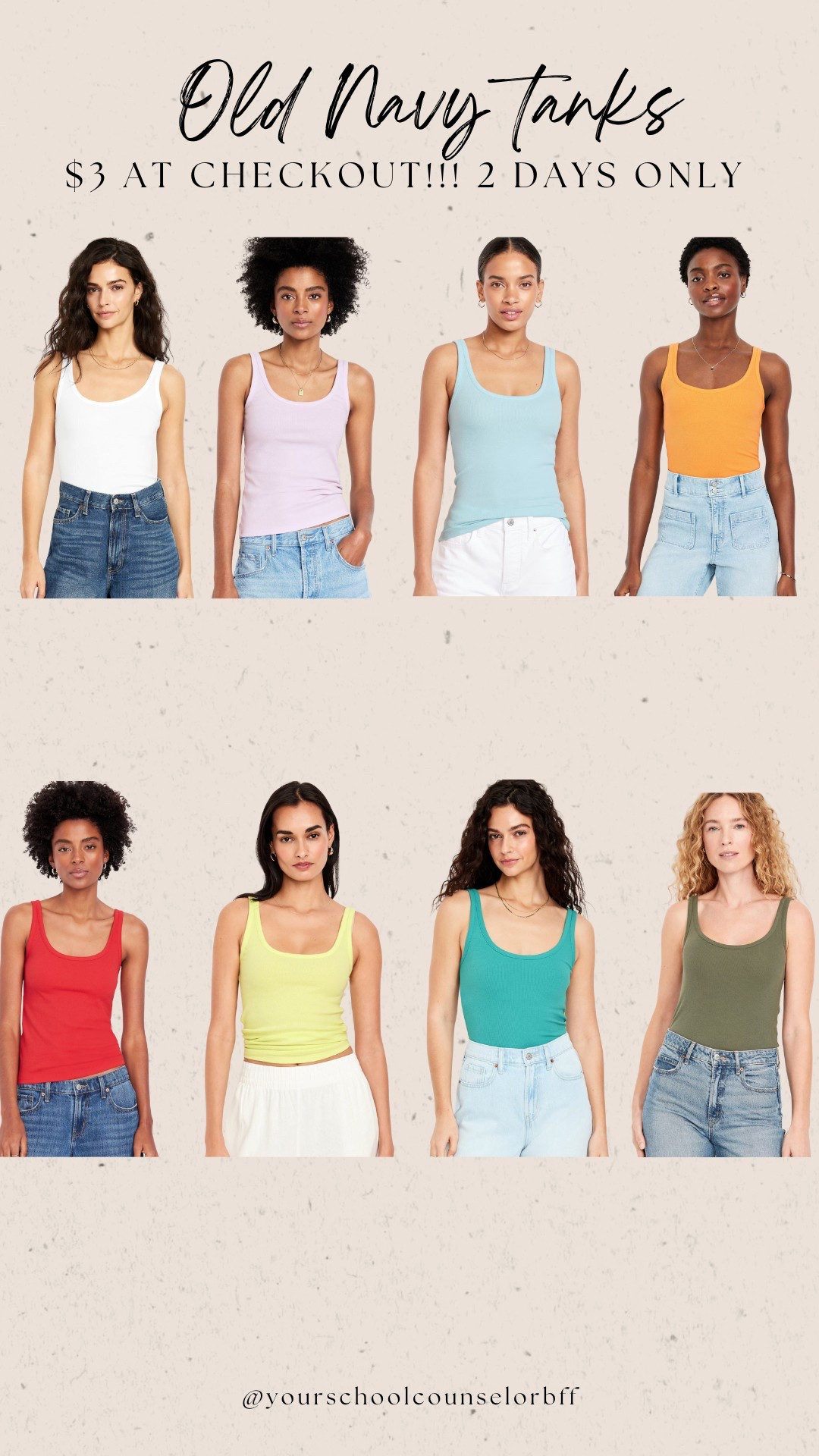 $3 tanks!!! Stock up!!!!! 

#LTKSummerEdit #LTKSaleAlert #LTKSeasonal