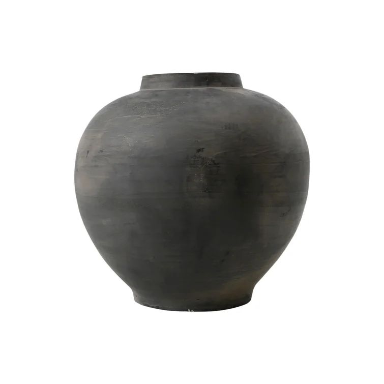Darbyville Gray Indoor / Outdoor Earthenware Table Vase | Wayfair Professional