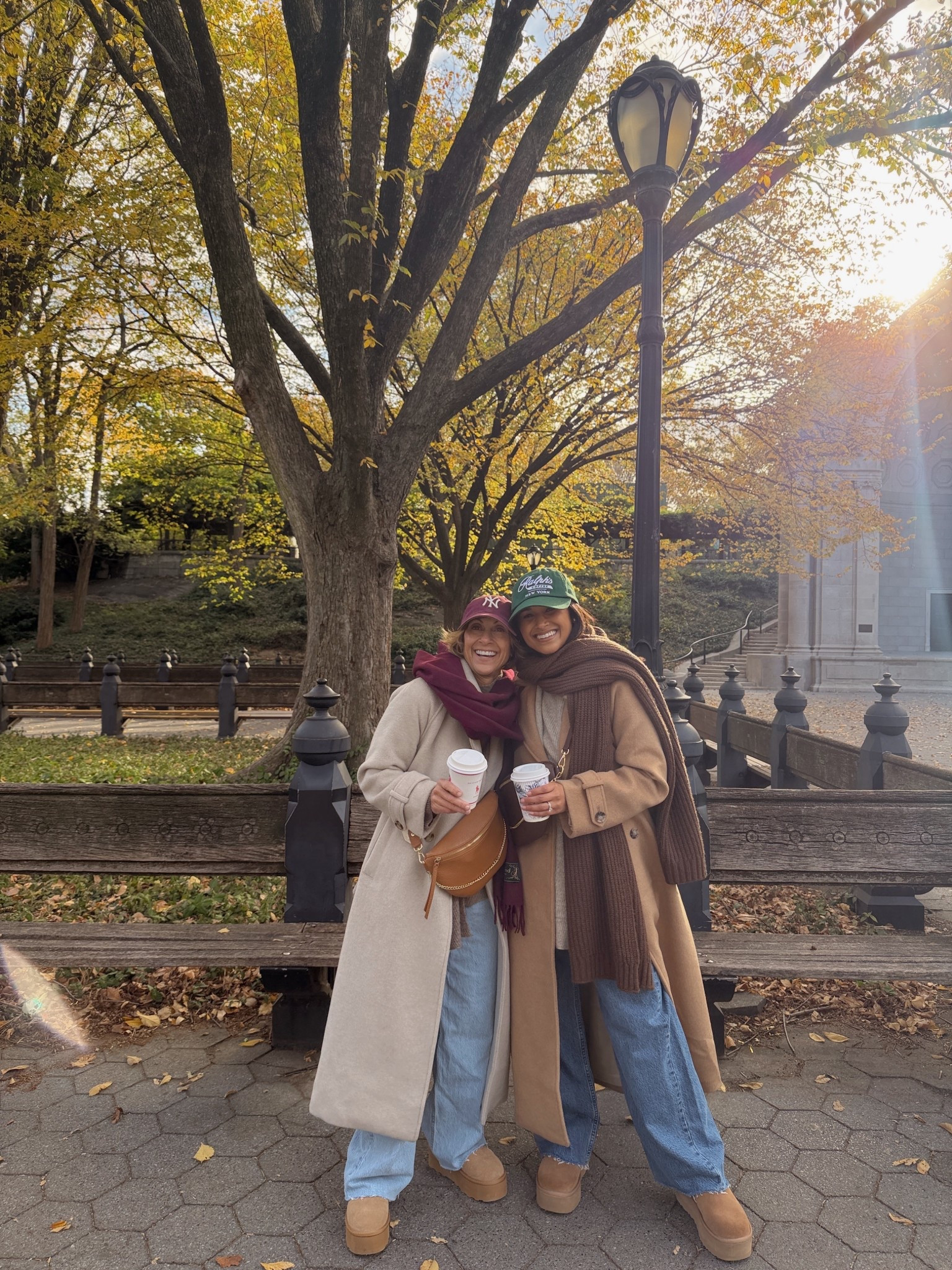 SALE ALERT! Our jeans & coats are in major sale + take an extra 15% OFF with code: CYBERAF
Twinning with my mom in Central Park in our low rise jeans & trench coats from @abecrombie! I’m wearing the short length and my mom is wearing the XS short length so we can wear with flats and Ugg boots. 
Also, take 20% OFF our neck sling bags with code: HAUTE20
#fallstyle #LTKStyleTip 


#LTKOver40 #LTKSaleAlert #LTKCyberWeek