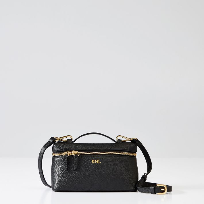 Top Handle Leather Crossbody Bag | Mark and Graham