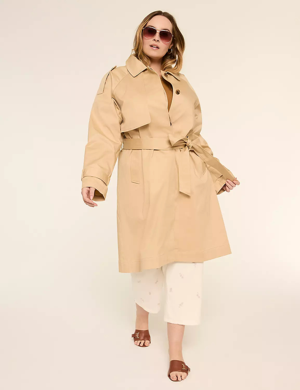Twill Trench Coat | Lane Bryant (US)
