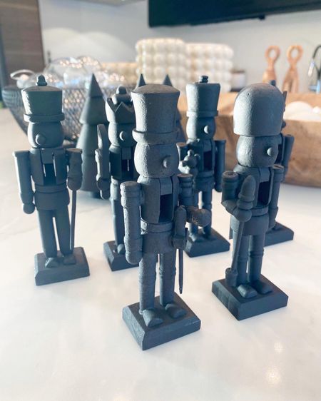 Tiny spray painted nutcrackers 🖤 perfect to decorate with, for your tree and to add on gifts 💫

#christmasdecor #christmasDIY

#LTKSeasonal #LTKfindsunder50 #LTKHoliday