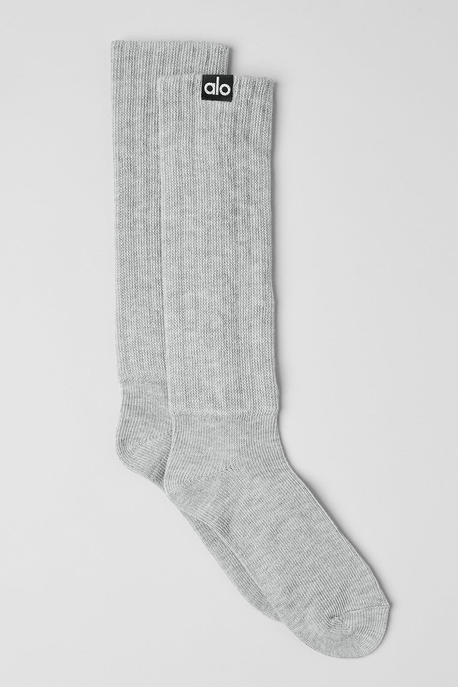 ALO | Scrunch Socks in Athletic Heather Grey, Size: Small | Alo Yoga (US)