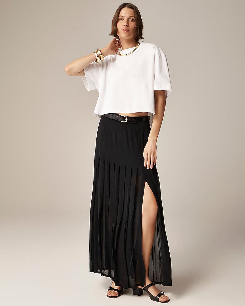 Collection maxi skirt in lightweight chiffon | J. Crew US