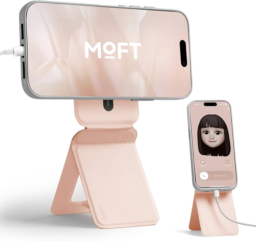 MOFT Phone Stand, Magnetic Phone Tripod Stand Stain-Resistant MOVAS Leather & Angle Adjustment & ... | Amazon (US)
