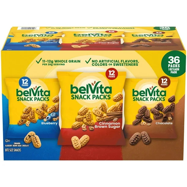 belVita Bites Breakfast Biscuits, Variety Pack, 1 oz., 36 pk. | Sam's Club